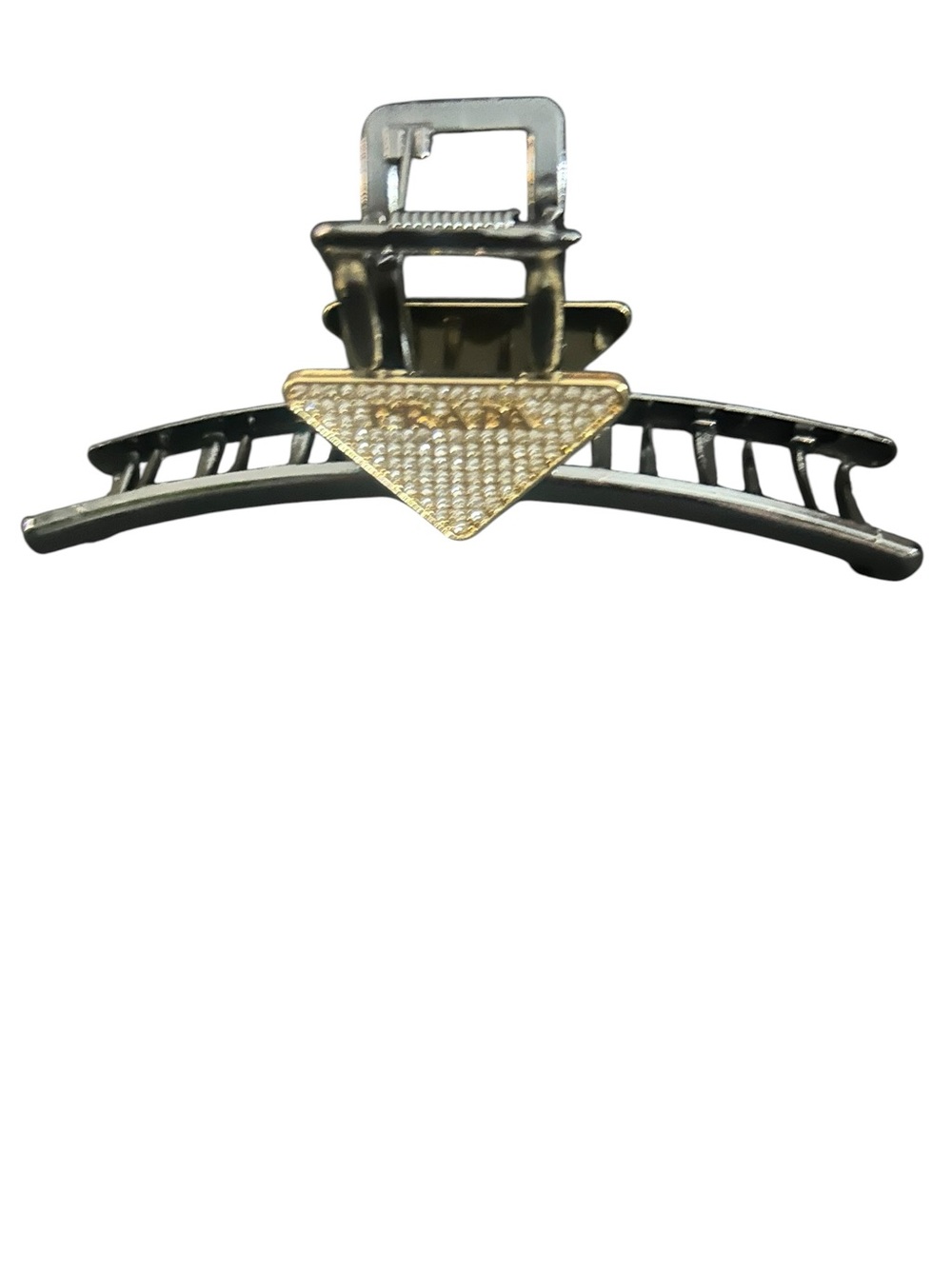 Two-Tone Triangle Accent Hair Claw Clip